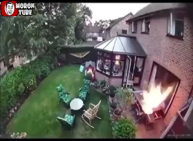 Video :When a guy lights a Toledo torch, he catches fire